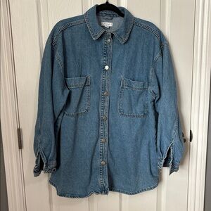 Topshop medium  Blue Denim Shirt/jacket